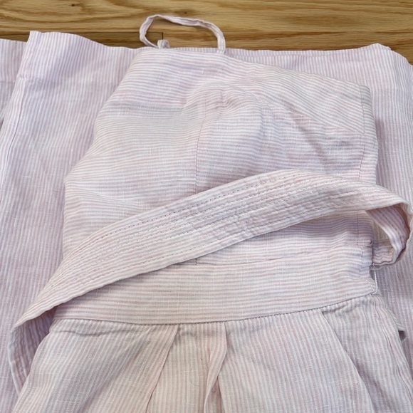 J.Crew SZ 12, spaghetti straps striped jumpsuit in beauchamps linen. - Picture 13 of 13